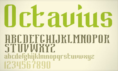 Octavius font